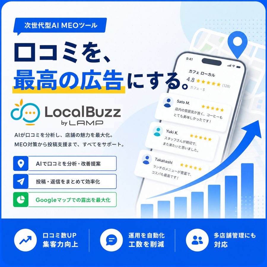AI MEOツール LocalBuzz